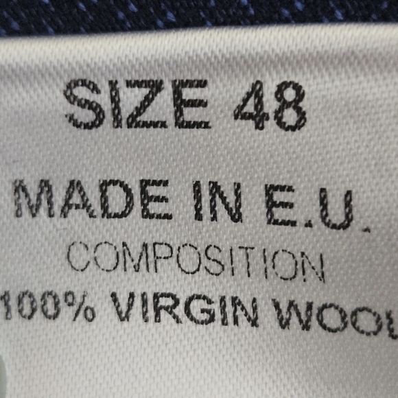 Tailor Italian Wear Men Blue Loro Piana Merino Wool Blazer Made In Italy Size 48 - Picture 15 of 16